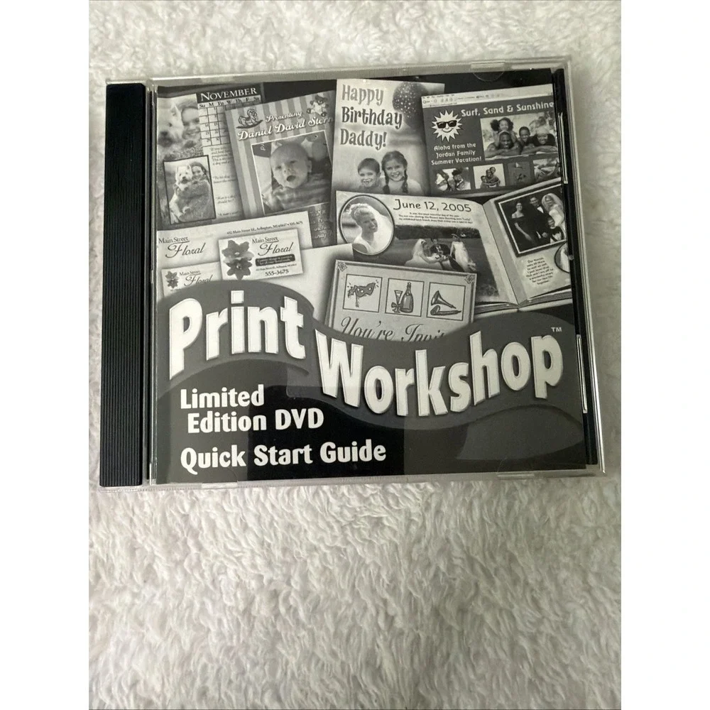 Print Workshop 2005 Limited Edition PC DVD-ROM ValuSoft Hemera Windows 98/2000XP